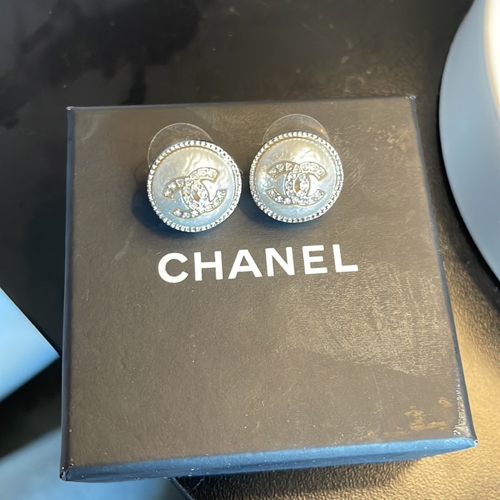 Authentic Chanel Pearl Earrings